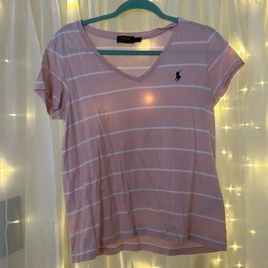 Polo Ralph Lauren pink striped top